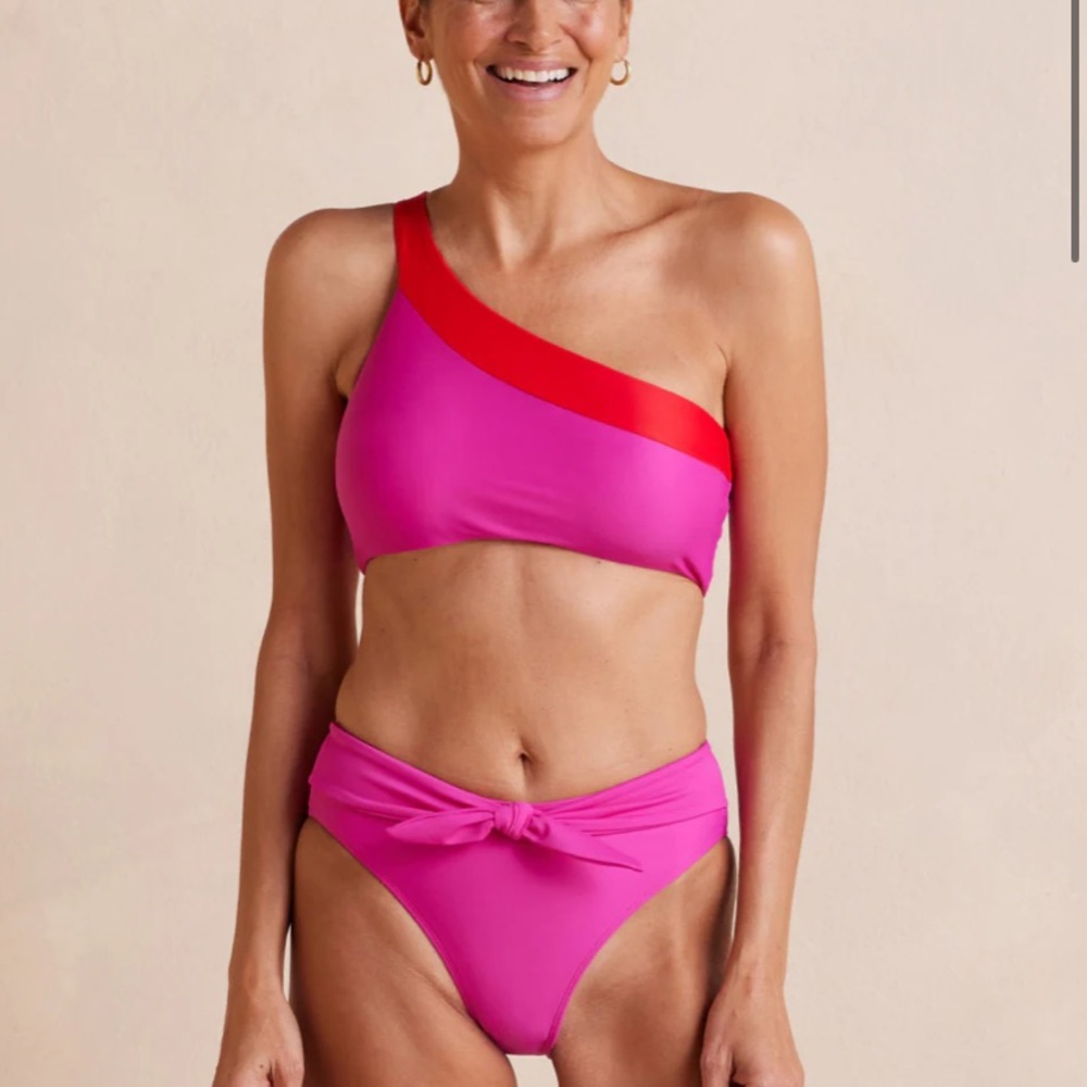 NWT Summersalt tie belt high leg mid rise bottom